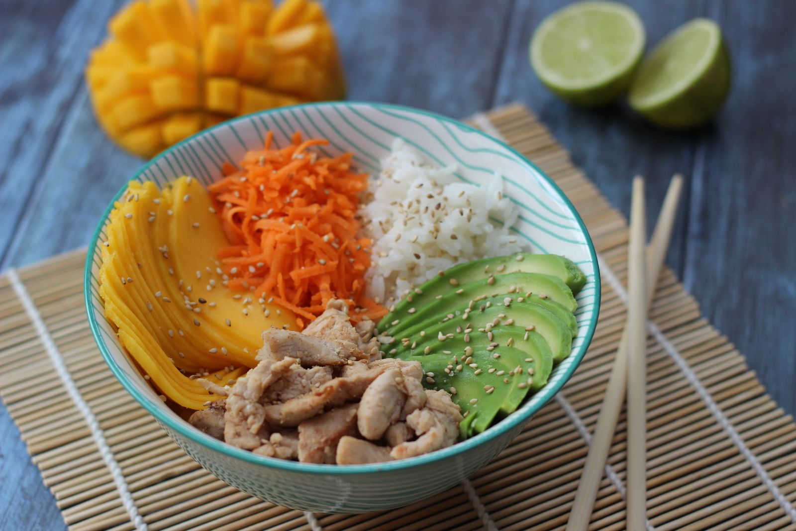 POKE BOWL POULET - Les petits plaisirs de doro
