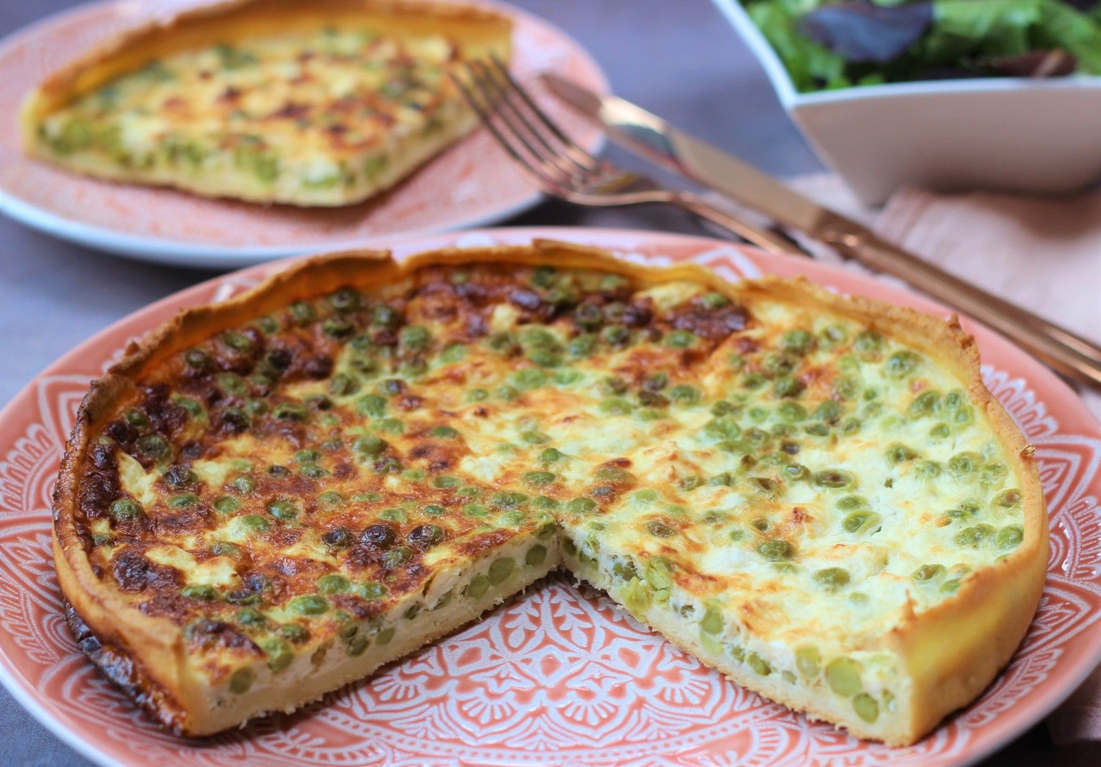 tarte petits pois feta