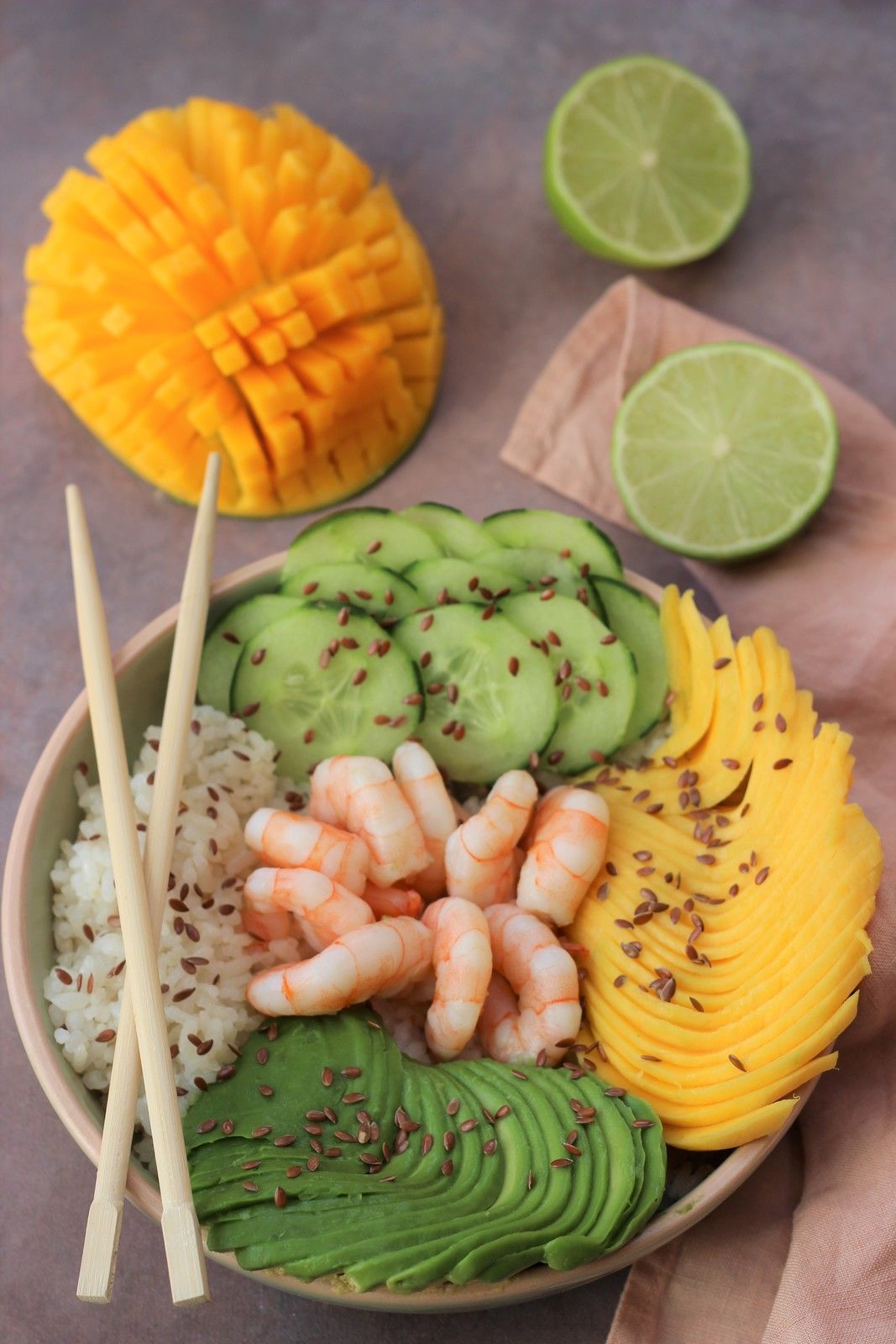 poke bowl crevettes 