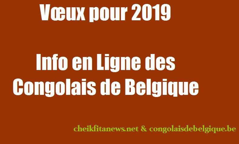Voeux 2019 de l'Info en Ligne des Congolais de Belgique