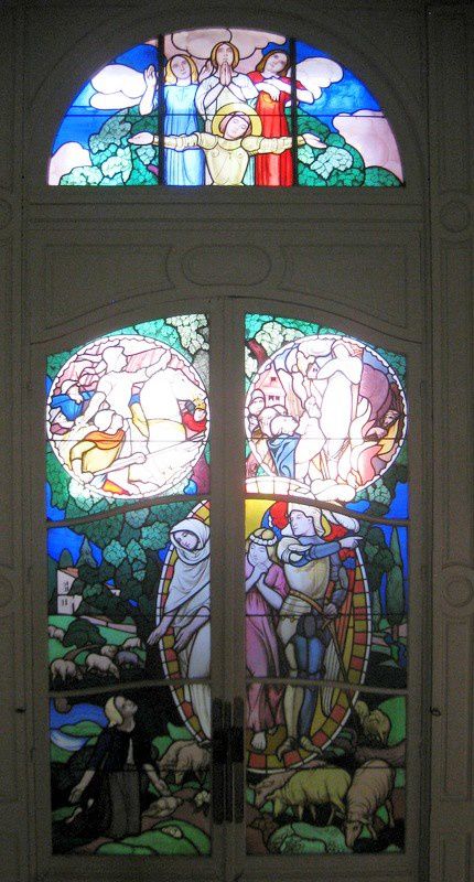 Vitrail Jeanne d'Arc de la chapelle du musée Maurice Denis