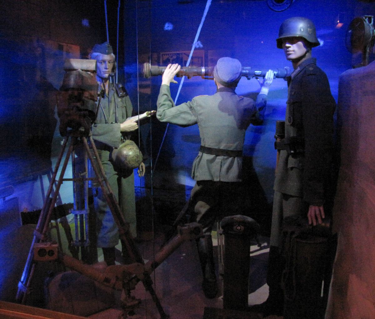 Batterie de Melville, soldats allemands dans la casemate n°1