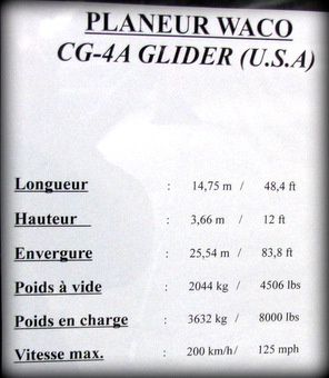 Planeur WACO CG-4A Glider, musée Airborne
