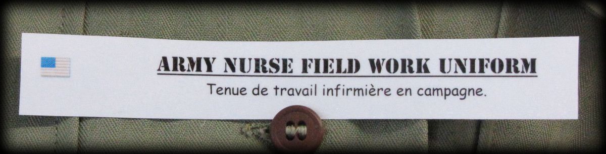 Tenue d'infirmière en campagne, musée Airborne