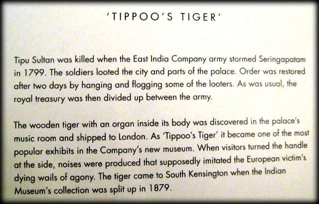 Tigre de Tippu (Tippoo's Tiger), Victoria and Albert Museum