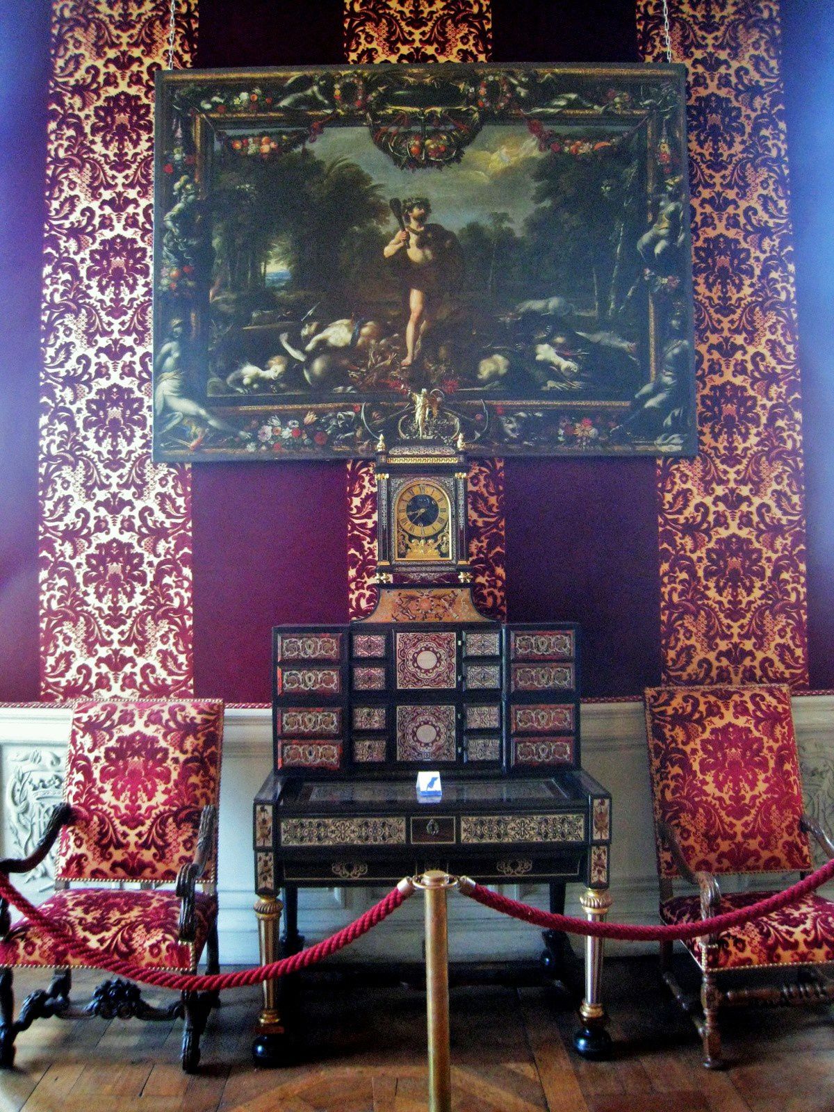 Chambre du Roi du château de Maisons-Laffitte, allégorie d'Hercule ... par Claude Vignon