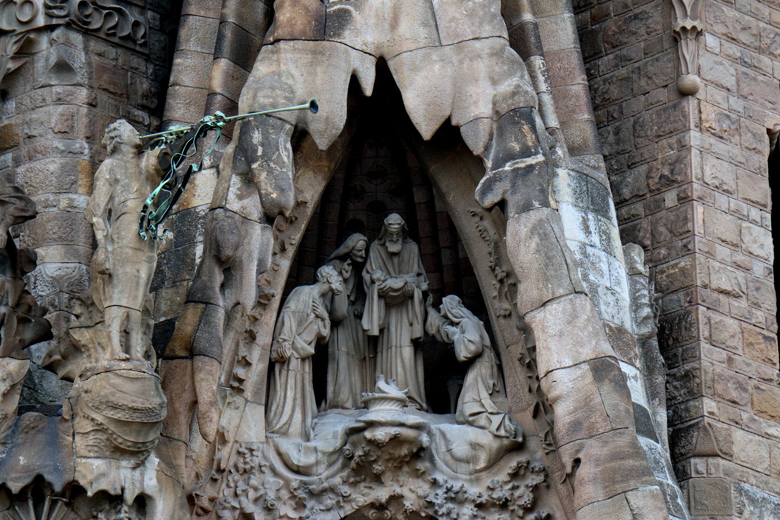 Sagrada Familia, façade de la Nativité 