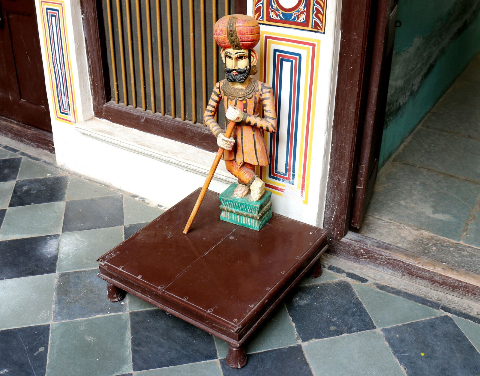 Hôtel &quot;Heritage&quot; à Mandawa (Rajasthan, Inde), décoration intérieure 