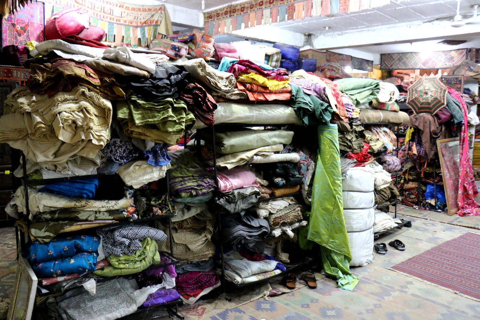 Maharani Textile (salle de vente des textiles), Jodhpur (Inde)