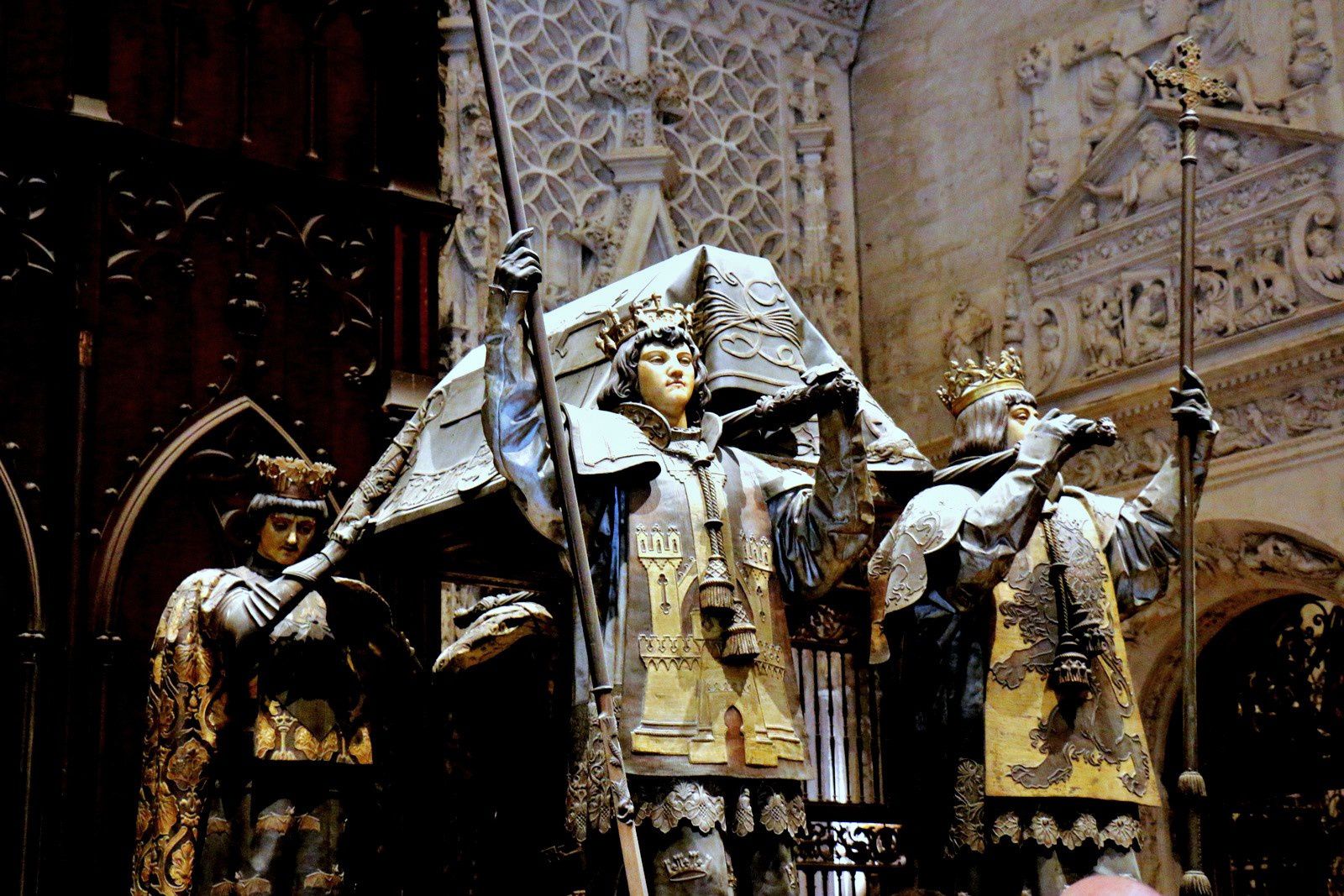 La cathédrale de Séville, mausolée de Christophe Colomb