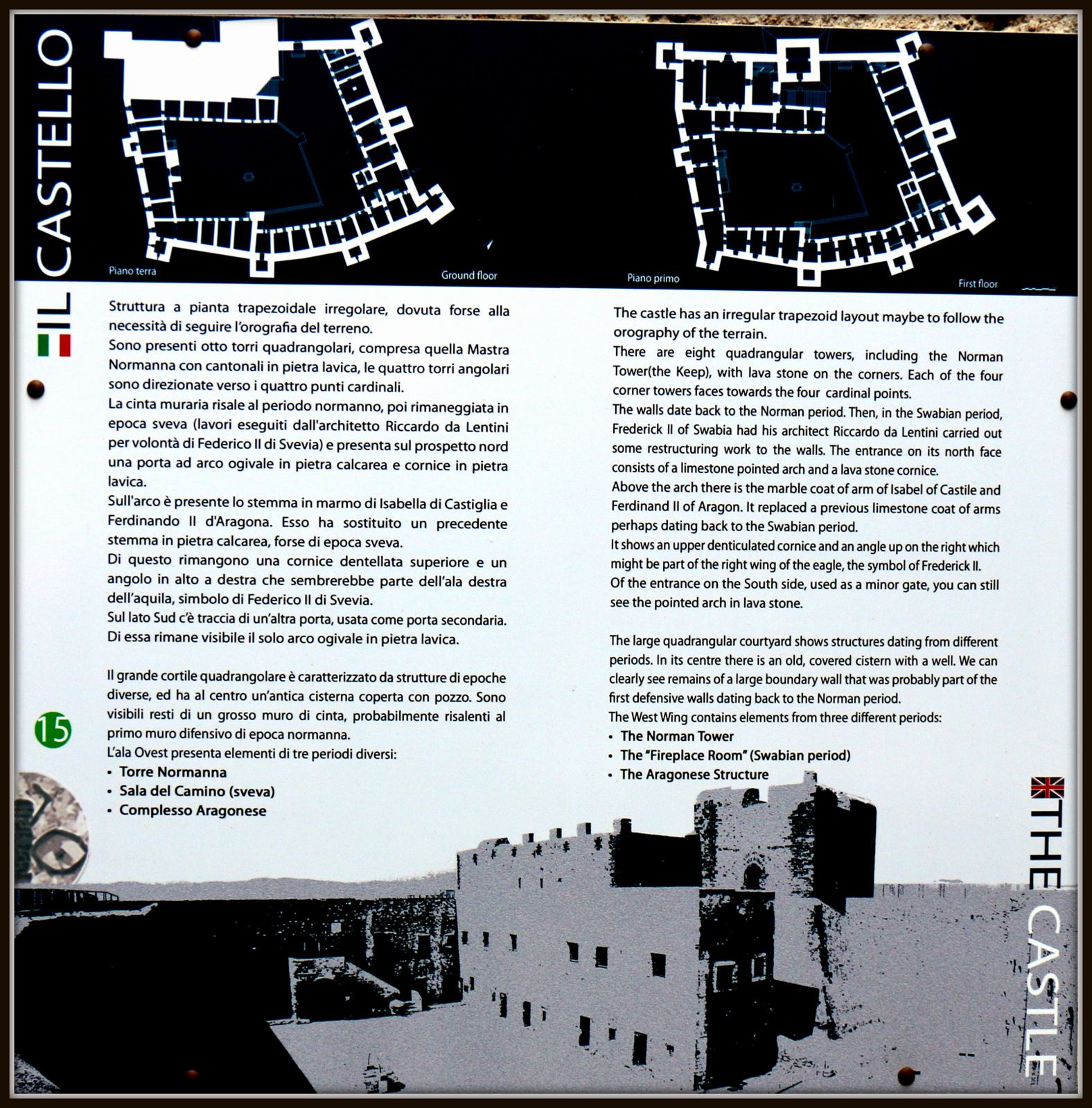 La prison, citadelle de Milazzo