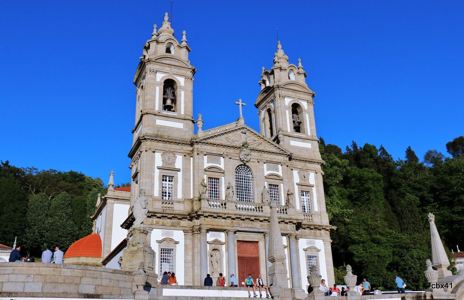 Les quatre évangélistes, église du Bon Jésus de Braga, Portugal Le