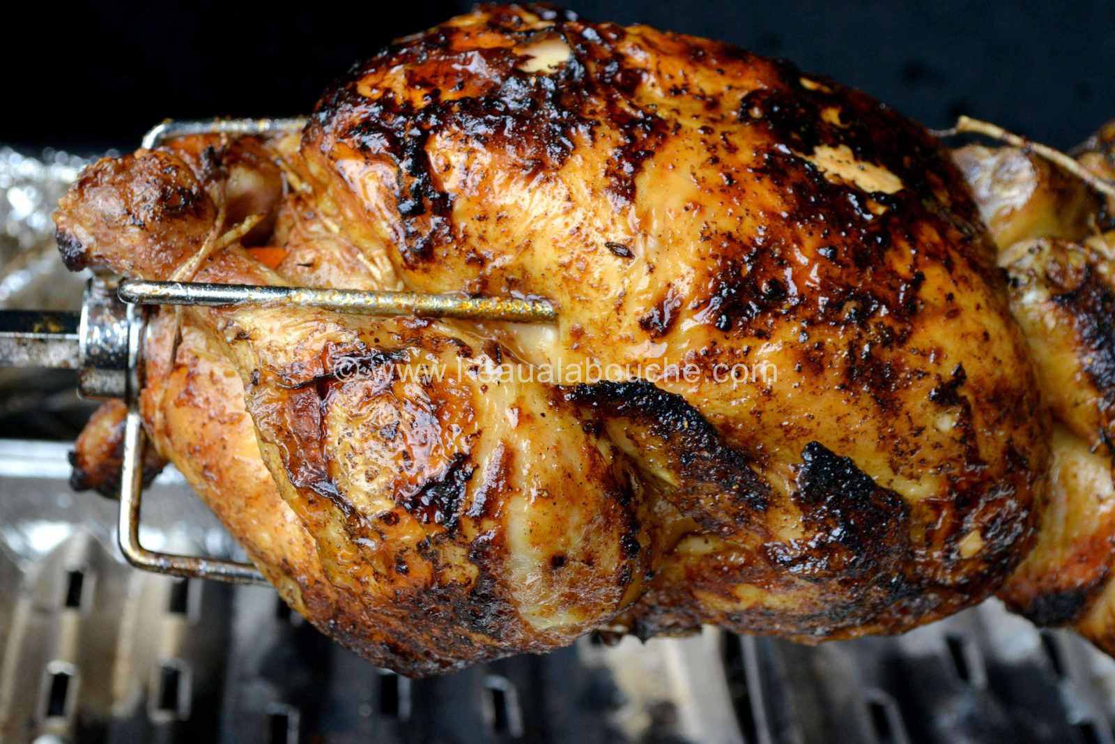 supporter En mouvement mépriser recette poulet tourne broche barbecue  froissé Se blesser de base