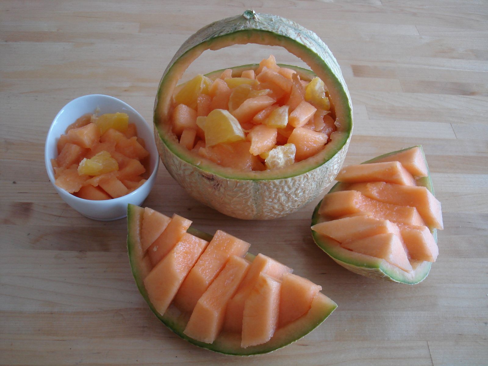 Découper un melon en panier - IDÉES MAISON