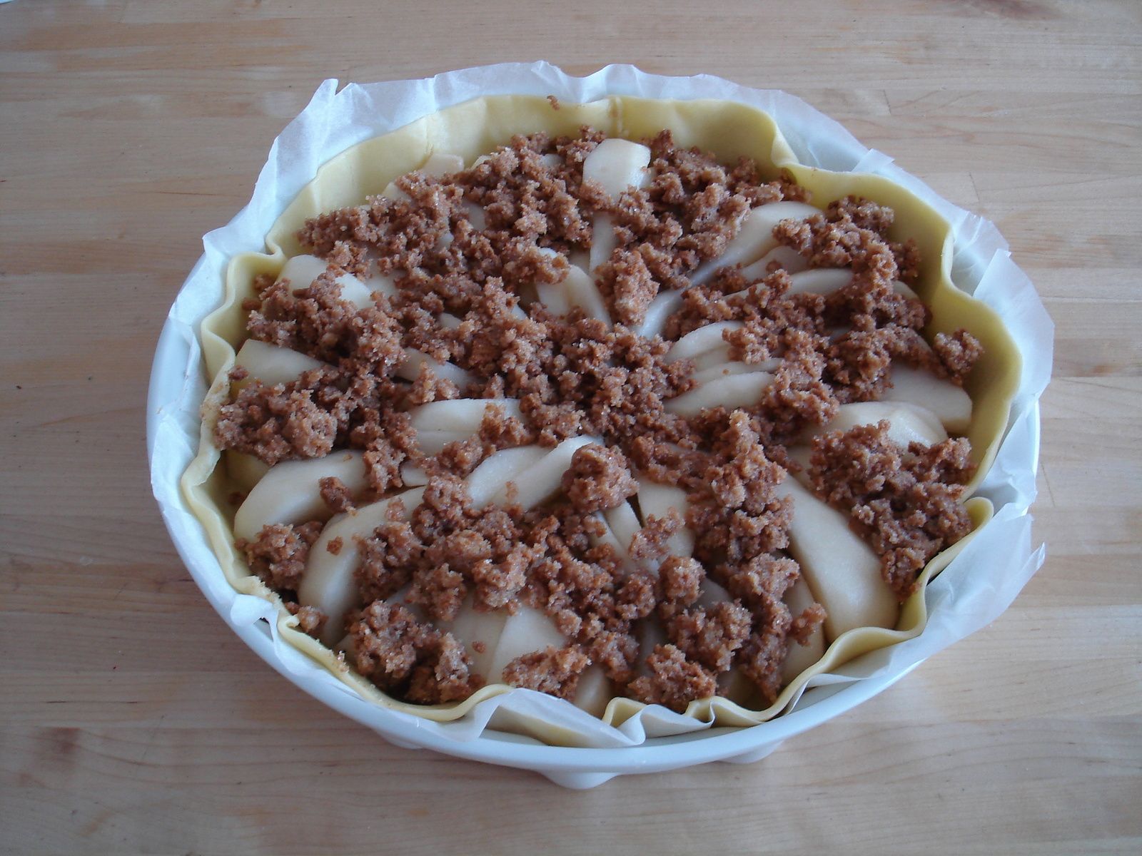 TARTE AUX POIRES ET SPECULOOS