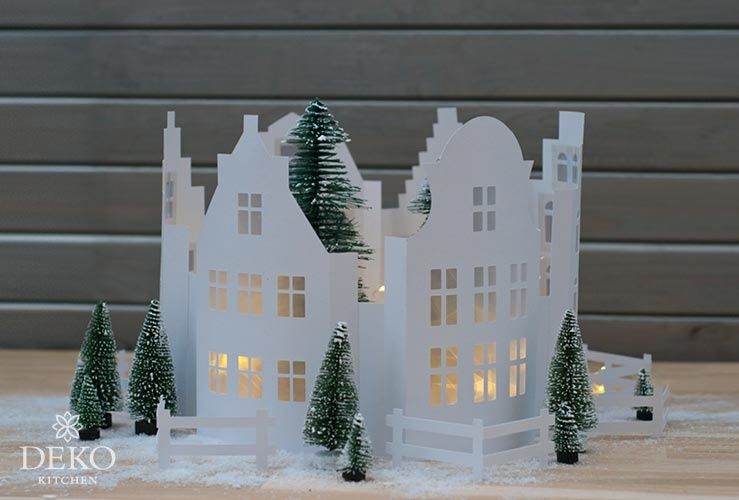 Village de Noël en papier - IDÉES MAISON