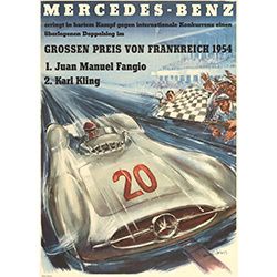 Affiche Mercedes 1954