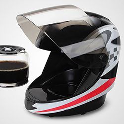 Cafetière casque idée cadeau passionné de voiture