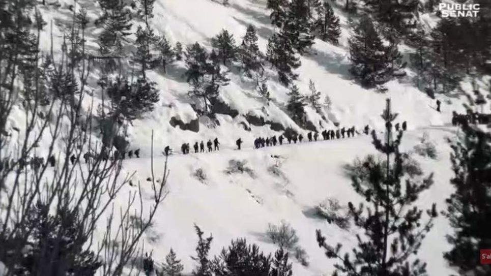 Migrants traversant les Hautes-Alpes. Photo DR