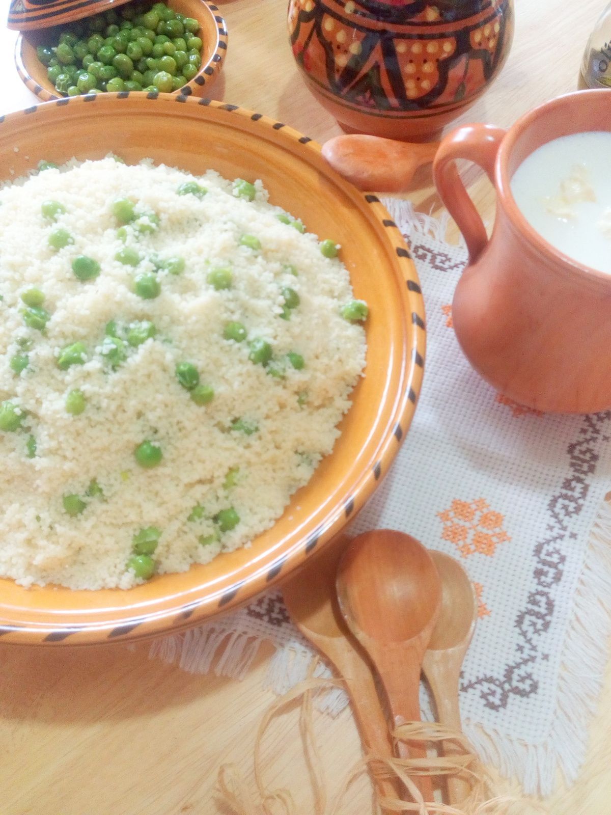 Mesfouf aux petits pois ( Couscous)/ Cuisine Algérienne