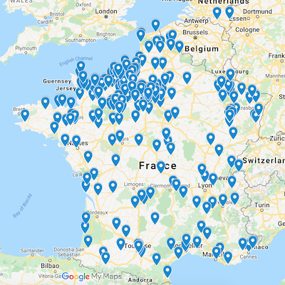 Retrouver toutes les démonstratrices Stampin'Up! de l'équipe des Créatives en Europe france normandie pas de calais loire bordeaux lille bretagne