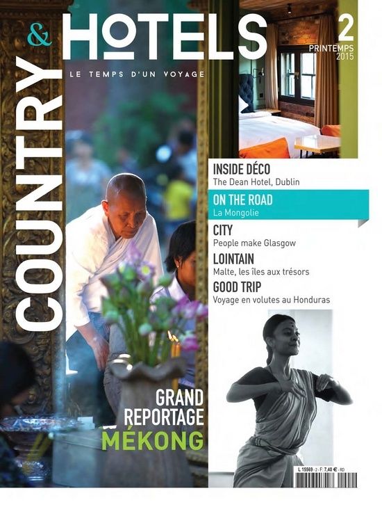 La couverture du numéro de printemps du magazine Country et Hôtels