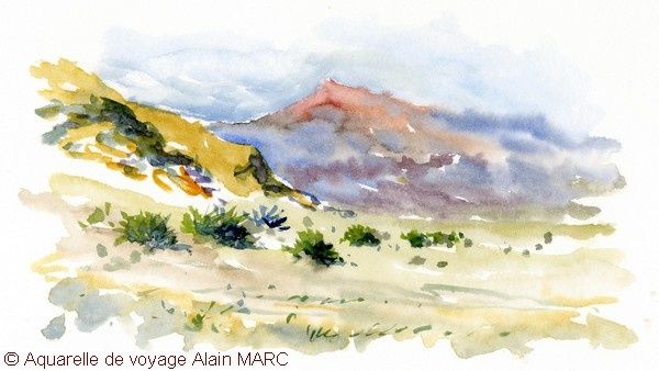 Aquarelle de voyage Alain MARC