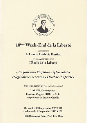 10e Week-End de la Liberté du Cercle Frédéric Bastiat, à Saint-Paul-lès-Dax 2/3