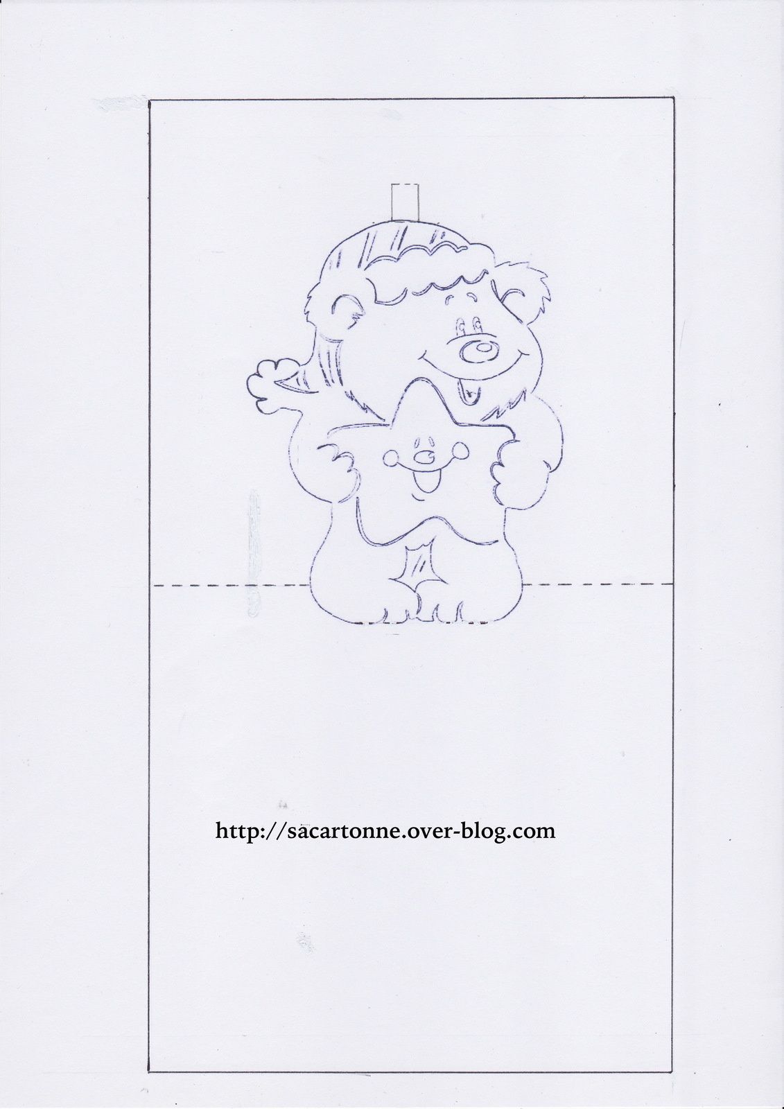 Kirigami Gratuit Nounours De Noel Avec Son Etoile Sacartonne Kirigami Gratuit Nounours De Noel Avec Son Etoile Sacartonne