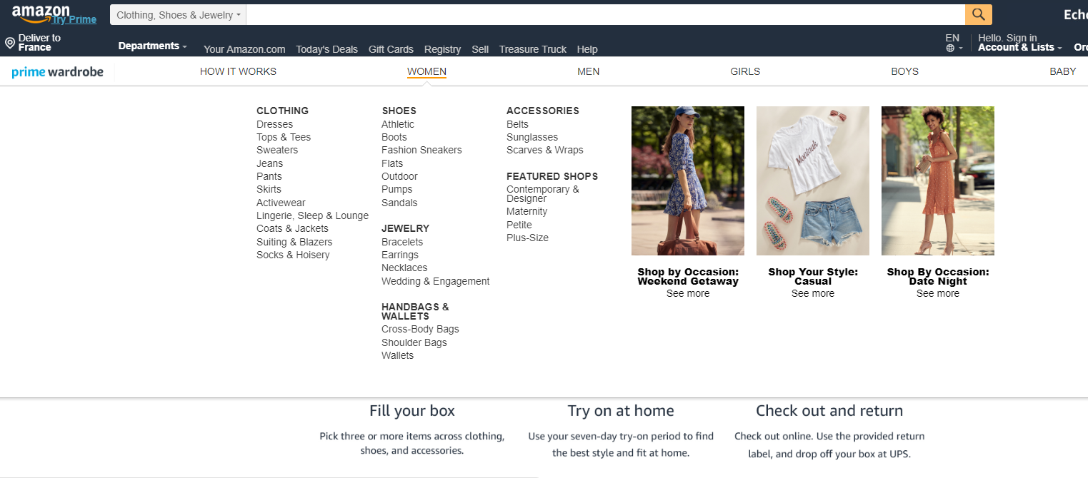 Amazon Prime Wardrobe Le Service D Essai A Domicile De Vetements Amazon Prime Wardrobe Le Service D Essai A Domicile De Vetements