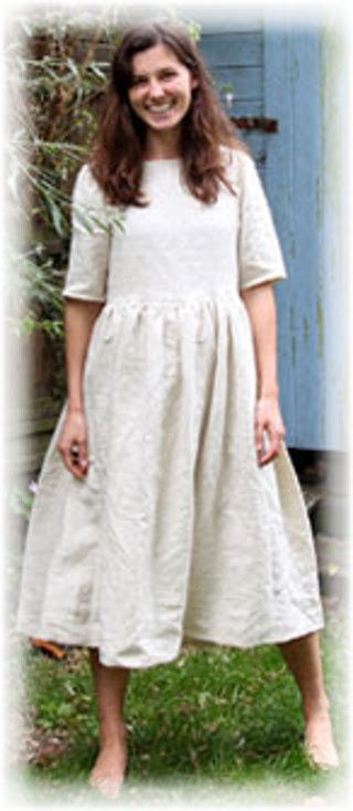 Patron robe manche 3/4 à imprimer - Chez elkalin.com