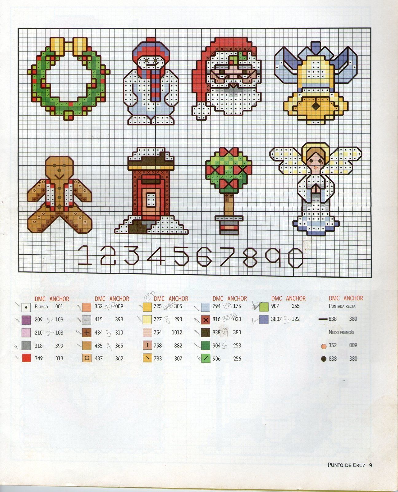 Grilles point de croix Noël Chez