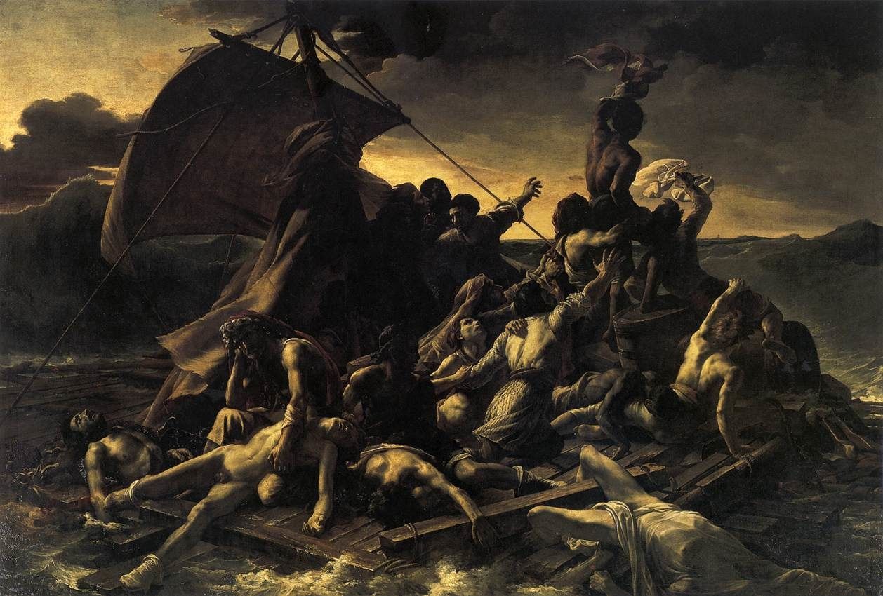 Le Radeau de La Méduse est une peinture à l'huile sur toile, réalisée entre 1818 et 1819 par le peintre et lithographe romantique français Théodore Géricault (1791-1824). Son titre initial, donné par Géricault lors de sa première présentation, est Scène d'un naufrage. Ce tableau, de très grande dimension (491 cm de hauteur et 716 cm de largeur), représente un épisode tragique de l'histoire de la marine française.