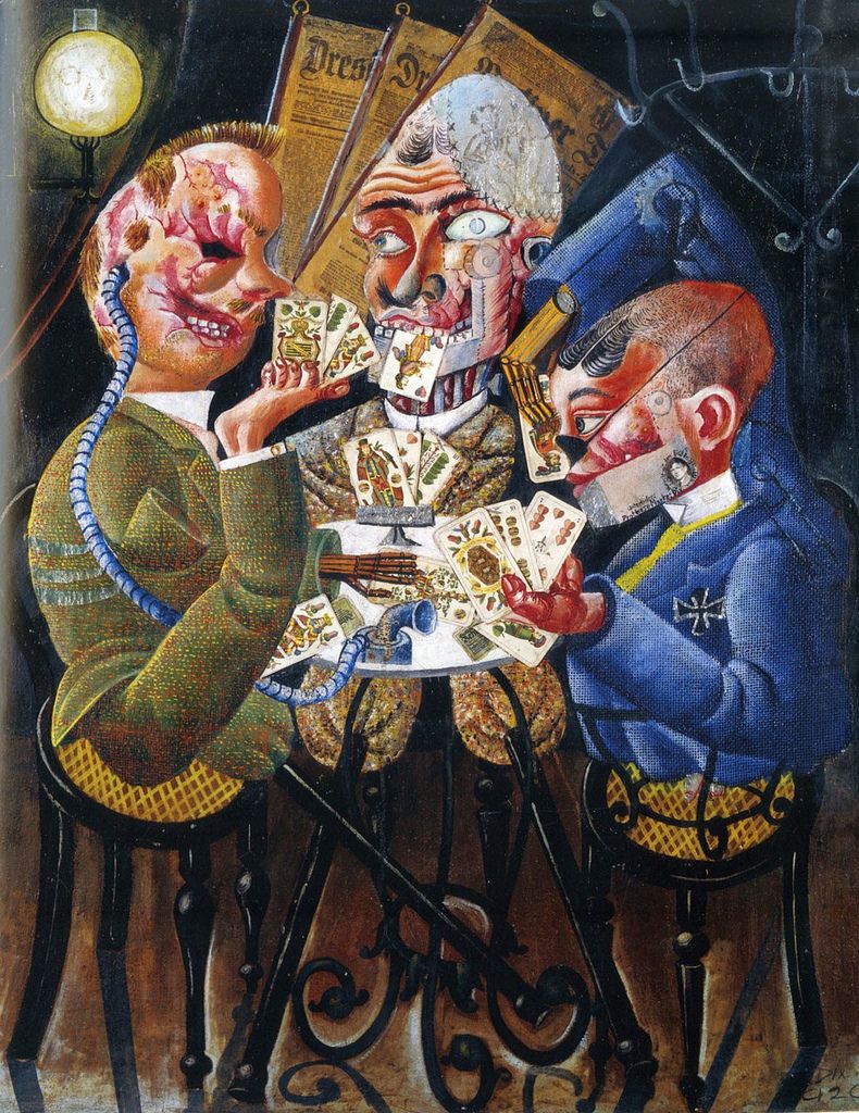 Les Joueurs de skat (en allemand Die Skatspieler) est un tableau peint par Otto Dix en 1920. Il représente des invalides de la Première Guerre mondiale. Il est conservé à la Neue Nationalgalerie de Berlin. Il a aussi porté le titre, plus tardif, Kartenspielende Kriegskrüppel (Mutilés de guerre jouant aux cartes). Il appartient au courant artistique appelé Nouvelle Objectivité. 