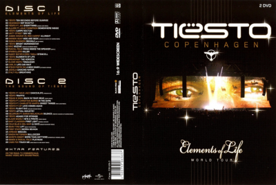 Tiësto DVD: Elements of Life | 2008 - Tiestolive, website Tiesto