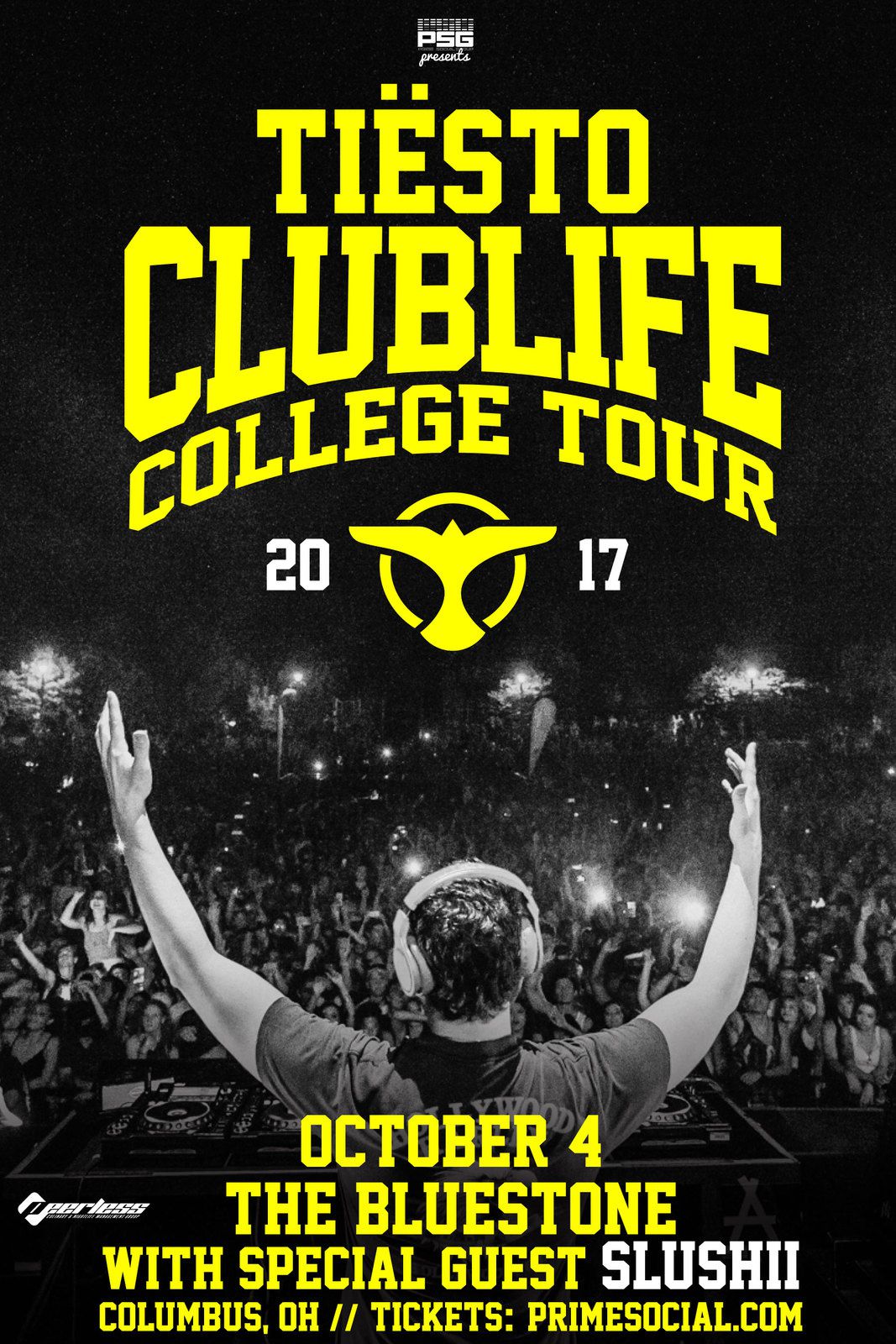 Tiësto date | Club Life College Tour | October 04, 2017 - Columbus, OH