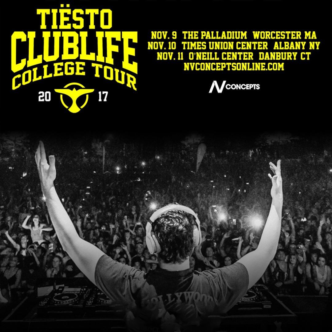 Tiësto date | Club Life College Tour 2017