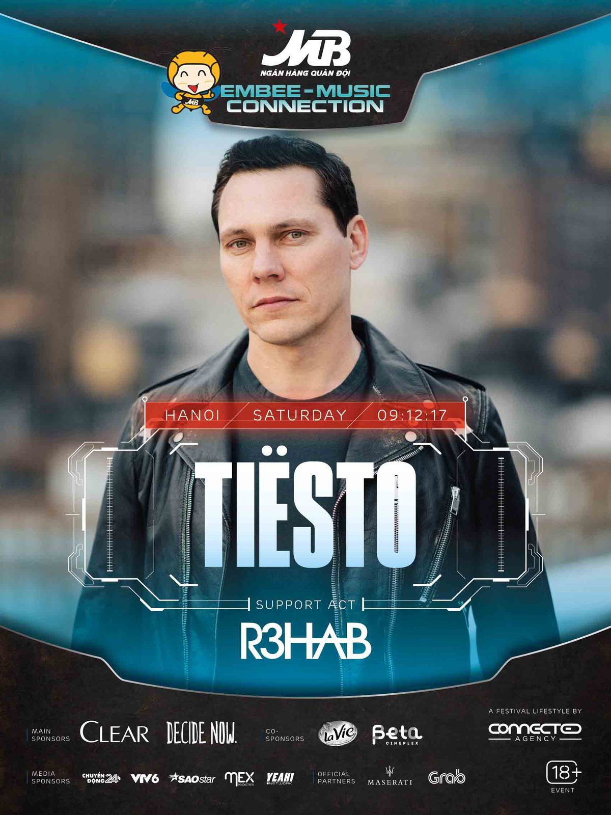 Tiësto date | eMBee Festival | Hanoï, Viêt Nam - december 09, 2017