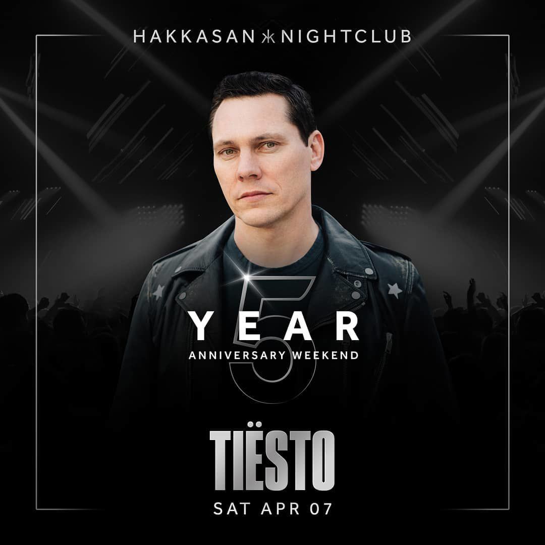 Tiësto date | Hakkasan | Las Vegas, NV April 07, 2018