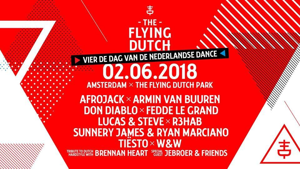Tiësto date | The Flying Dutch | Rotterdam / Eindhoven / Amsterdam, Netherlands - june 02, 2018