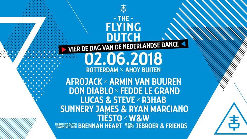 Tiësto date | The Flying Dutch | Rotterdam / Eindhoven / Amsterdam, Netherlands - june 02, 2018