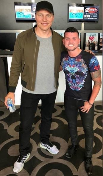 Photos Tiësto and Dzeko, guest for Z103.5 on Air Studio