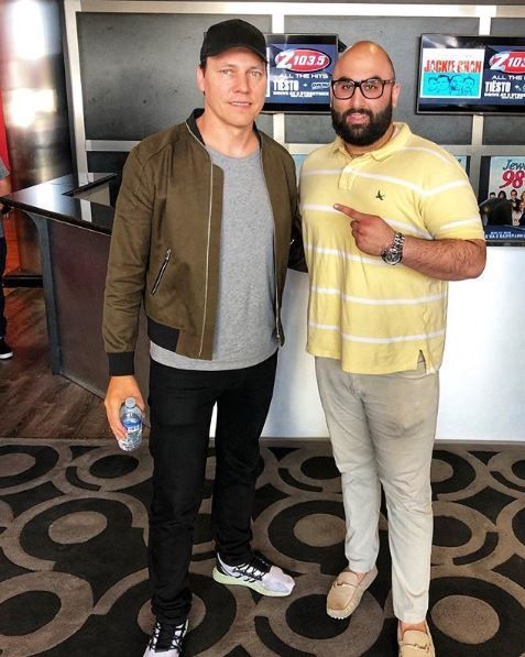 Photos Tiësto and Dzeko, guest for Z103.5 on Air Studio
