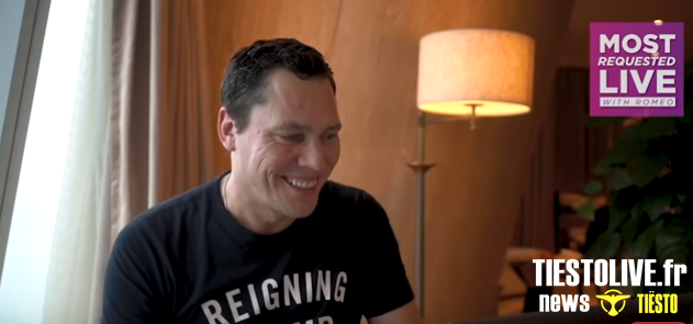 Live chat Tiësto for Most Requested Live