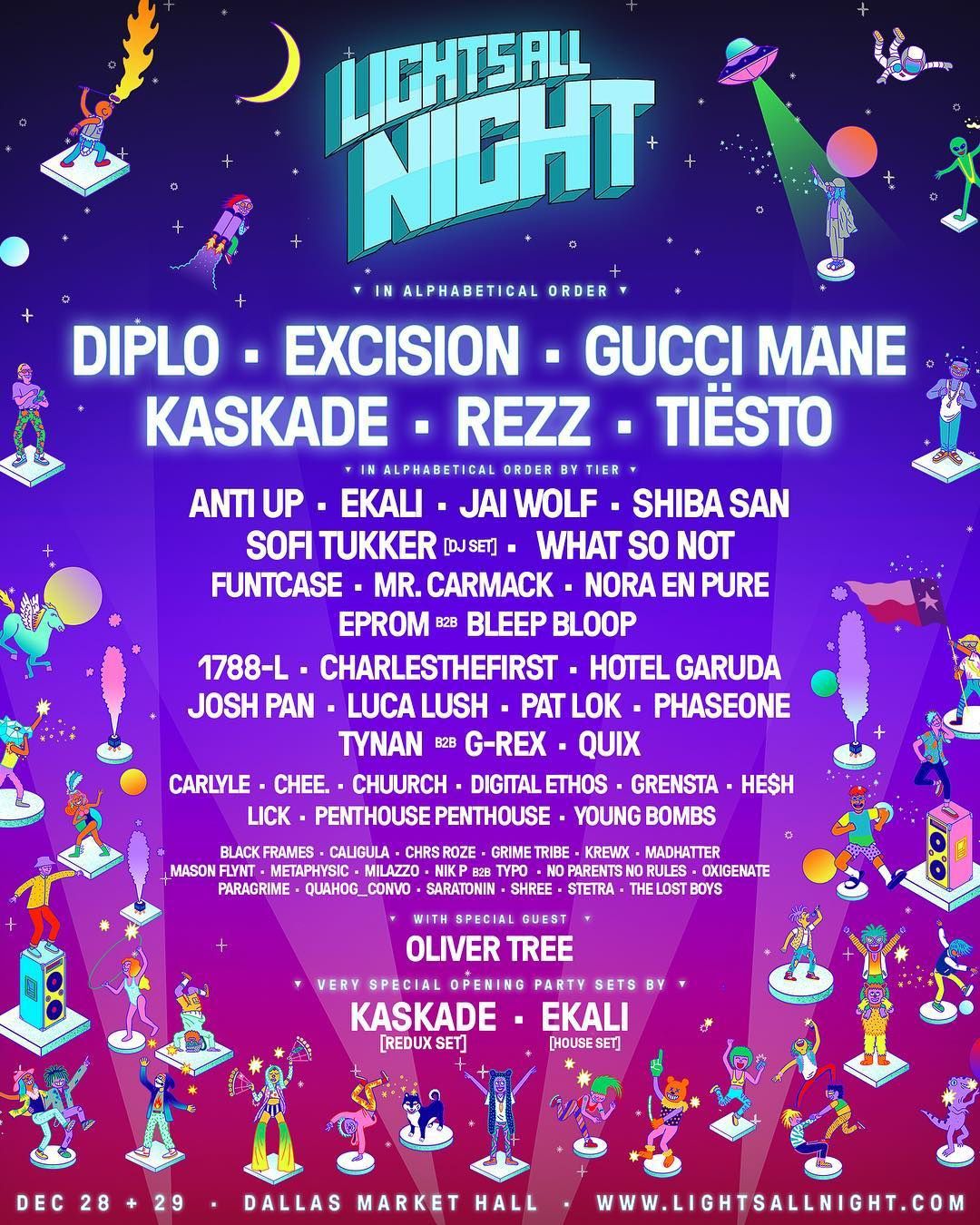 Tiësto date | Lights All Night | Dallas, TX - december 28, 2018