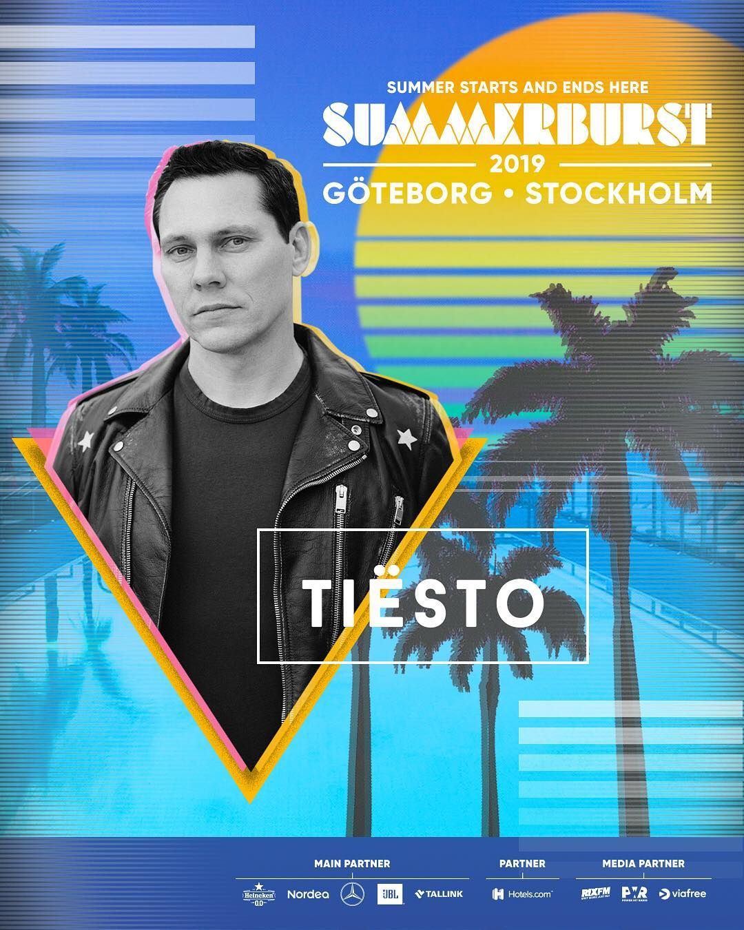 Tiësto date | Summerburst | Stockholm, Sweden - august 30/31, 2019