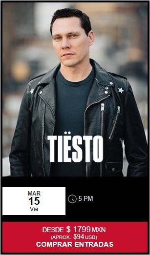 tiesto melody maker cancun march 15, 2019
