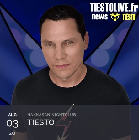 Tiësto date | Hakkasan | Las Vegas, NV - august 03, 2019