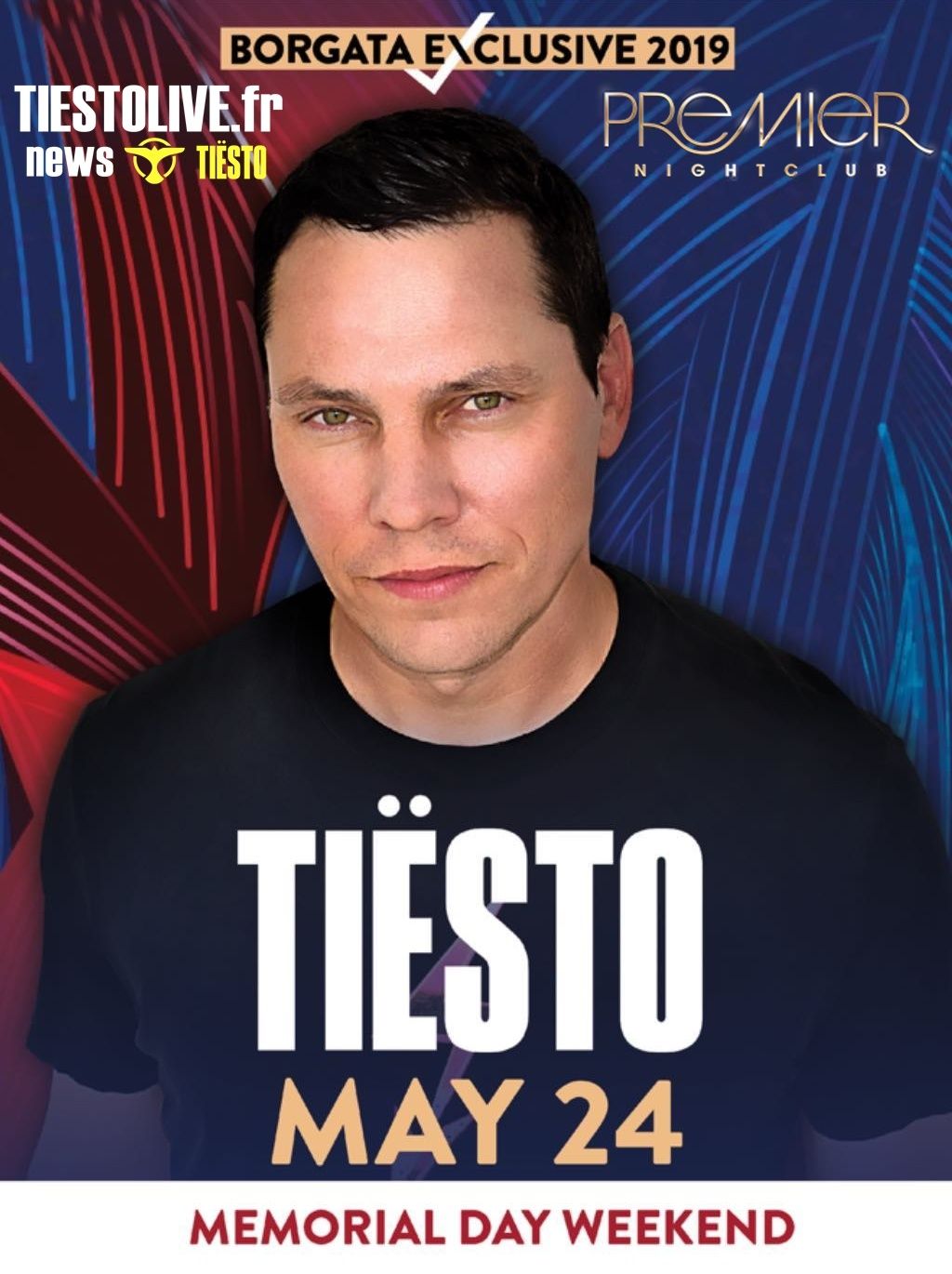 Tiësto date | Premier | Atlantic City, NJ - May 24, 2019