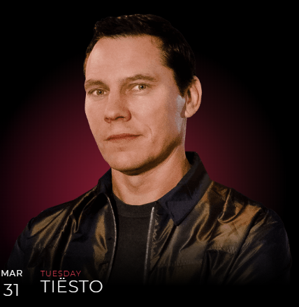 Tiësto date | Omnia | Las Vegas, NV march 31, 2020